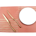 24 Piece Flatware Set (4 / Rose Gold)