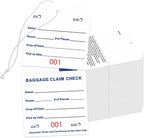 1000 Baggage Claim Check Tags by TQQBUU