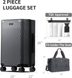 ECOHUB Hardside Expandable Carry On Luggage, Recycled PC 24" Rolling Luggage - Image 7