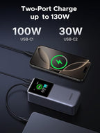 UGREEN Nexode Power Bank 20000mAh 130W Portable Charger 72Wh PD Fast Charging - Image 6
