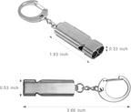 Whistle for Coaches Teachers, Emergency Survival Stainless Steel Whistles 2 Pack - Image 3
