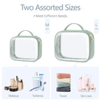 PACKISM TSA Approved Toiletry Bag, 2 Pack Clear Makeup Bags - Image 7