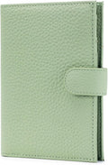 RFID Slim Passport Holder for Women, Compact Leather Passport Wallet by Karmiir