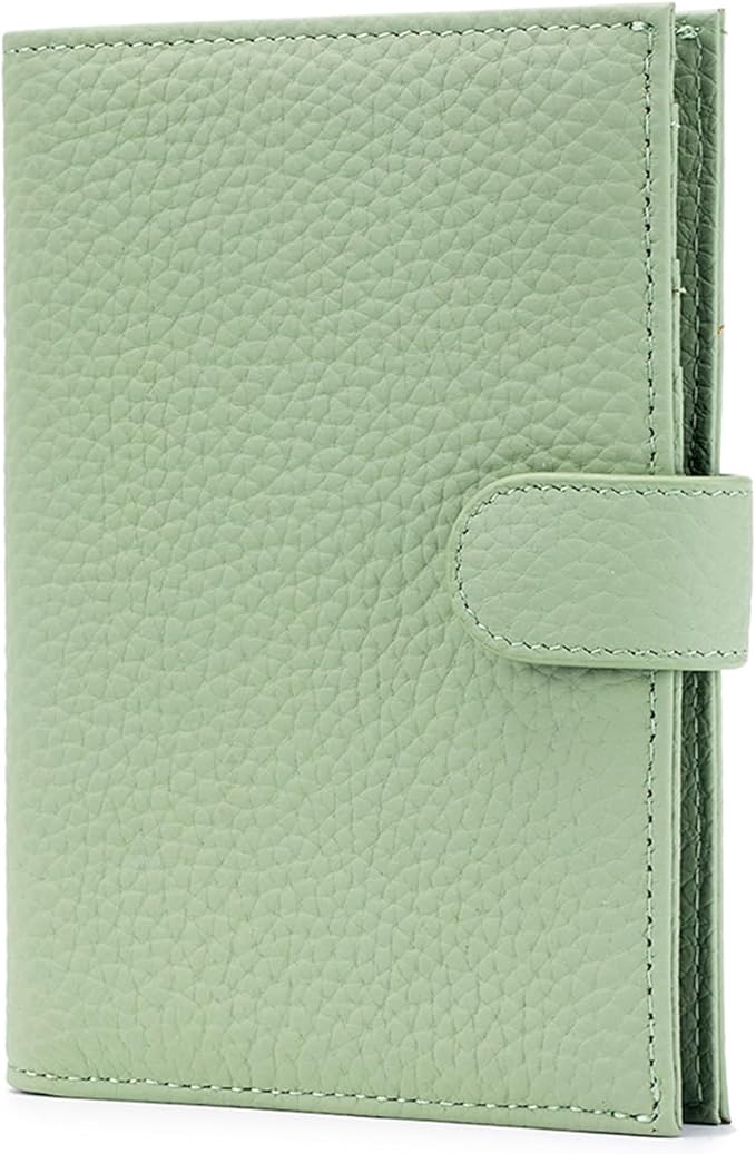RFID Slim Passport Holder for Women, Compact Leather Passport Wallet by Karmiir