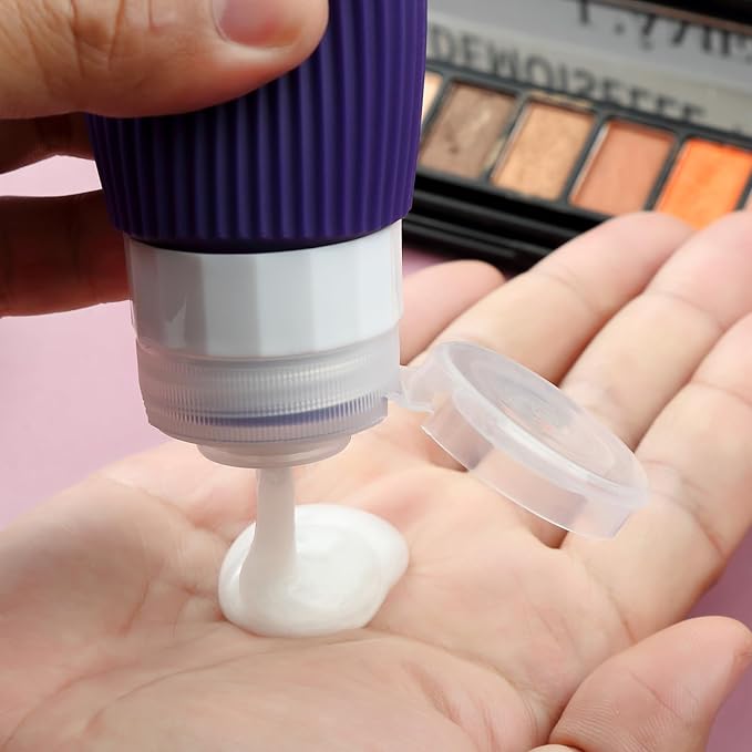 16 Pack Travel Bottles Set, TSA Approved Leak Proof Silicone Squeezable - Image 3