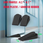 Door Stoppers for Bottom of Door Heavy Duty Adjustable Spring Loaded Rubber - Image 5