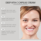 Deep Vitamin C Golden Capsule Face Moisturizer - Liposome Capsules For Wrinkles, Skin Radiance - Transparent Gel with Collagen & Niacinamide for Firming, Repairing, Hydrating Skin Care