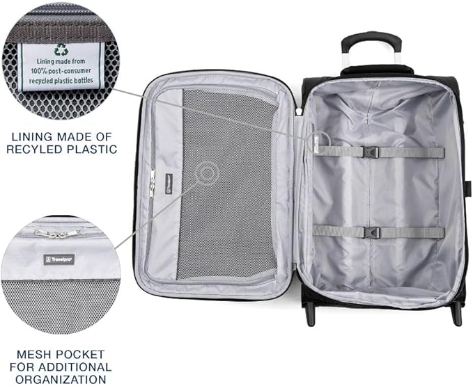 Travelpro Maxlite 5 Softside Expandable Upright 2 Wheel Carry-on Luggage - Image 4