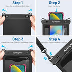 2 Pack Waterproof Phone Pouch - 10in Waterproof Phone Case - Image 9