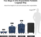 MILADA Expandable Luggage Bags for Travel Foldable Suitcase - Image 2