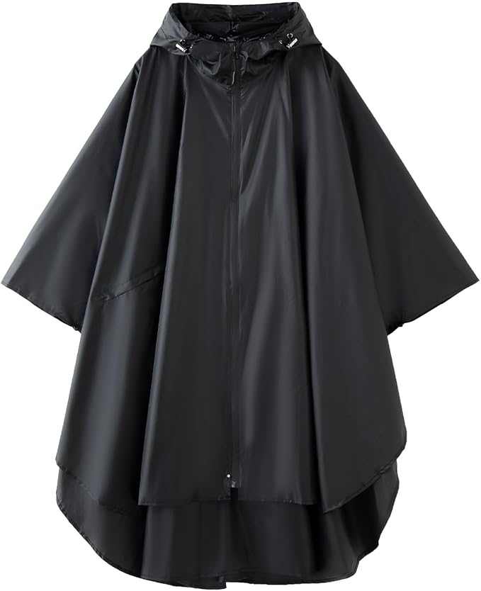 Cloak raincoat Unisex poncho Adult hooded men and women by Unknown