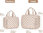 Travel Toiletry Bag for Women Large Hanging Makeup Bag Organizer Toiletries Bag - Image 2