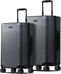 ECOHUB Hardside Expandable Carry On Luggage Sets, Recycled PC 20/24" Rolling by ECOHUB