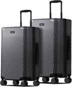 ECOHUB Hardside Expandable Carry On Luggage Sets, Recycled PC 20/24" Rolling by ECOHUB