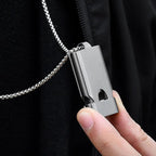 Whistle Emergency Whistles Keychain Rape Whistle Stainless Steel High Decibel - Image 5