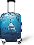 Seadworld Shark Luggage Cover 18-21 Inch High Elastic Thickened Travel Suitcase by Dremagia