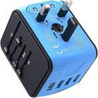 International Travel Adapter Universal Power Adapter Worldwide All in One 4 by JMFONE