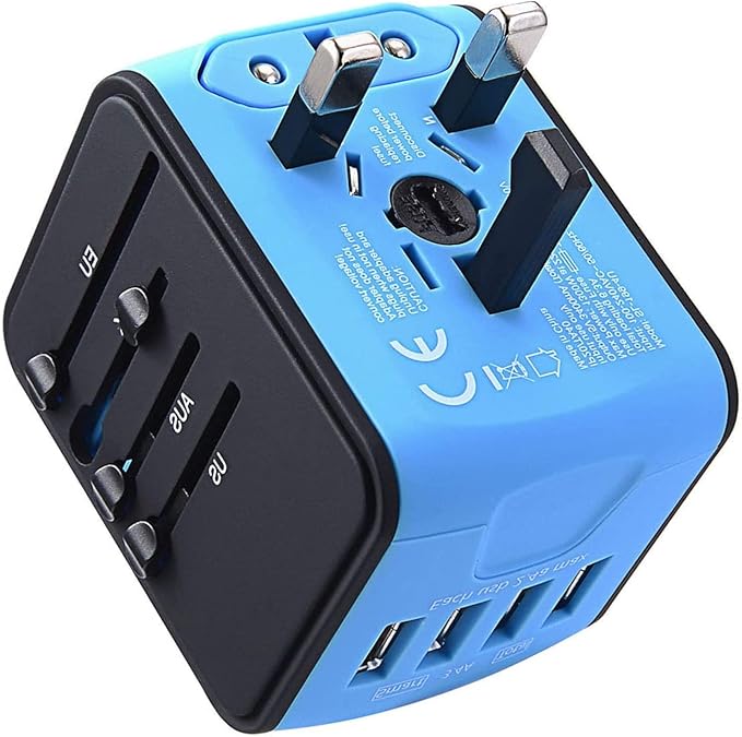 International Travel Adapter Universal Power Adapter Worldwide All in One 4 by JMFONE