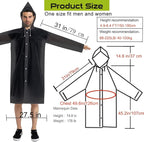 Rain Coats - Reusable EVA Rain Ponchos - Image 2