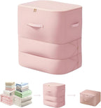 Ultra Space Saving Self Compression Organizer, 2025 New 3-Layer Zipper Large by JUPITERWARRIOR