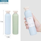 8.8 oz Plastic Travel Shampoo Bottles, Refillable Flip Cap Squeeze Bottles - Image 2