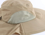 Home Prefer Outdoor UPF50+ Sun Hat Wide Brim Mesh Fishing Hat - Image 3