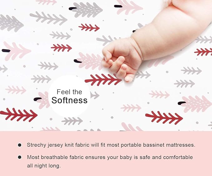 Stretchy Changing Pad Covers BROLEX 2 Pack Jersey Knit Changing Table Covers - Image 7