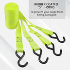 XSTRAP STANDARD Ratchet Tie Down Straps 4 Pk 10 Ft- 300 Lbs Load Cap- 900 Lbs - Image 4