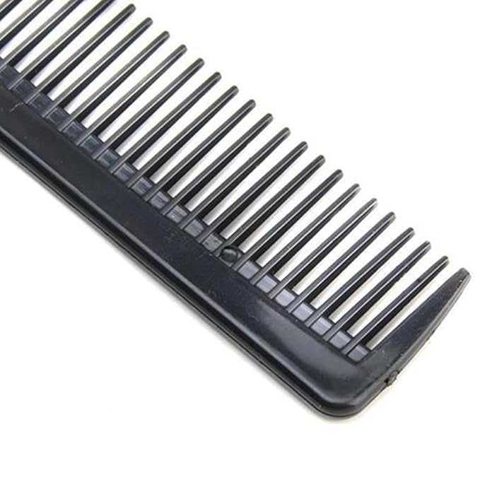 Black Plastic Head Narrow Fine Teeth Hair Comb Beauty Tool, Lightweight and Portable Design,Hair Combs Styling Tools and Appliances