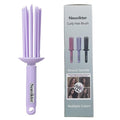 17 Teeth Curly Hair Brush, Curl Defining Brush, Curling Roll Comb, Perfect for Hair Salon & Home Use (Silicone Purple)