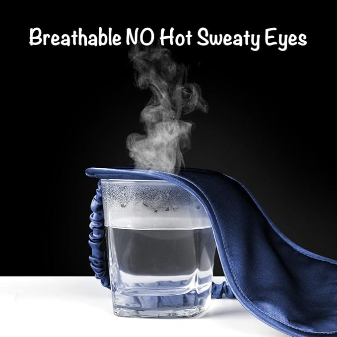 LULUSILK Mulberry Silk Sleep Eye Mask Blindfold - Image 4