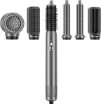 AOMEES Professional Hot Air Styler & Drying System, 6 in 1 Powerful Hair Dryer Brush • Styling Without Heat Damage, with Air Curler, Hair Dryer, Volumizer, Hair Straightener, Smooth Comb