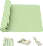 Utensil Box, Tableware Silicone Portable Box Silverware mat, Suitable by OMATAT