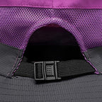 Womens Summer Sun Hat Beach Hat Wide Brim Outdoor UV Protection Hat Foldable Cool Mesh Ponytail Bucket Hat (6-7 / Purple-gray)