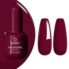 Beetles Dark Red Gel Polish (C - Creme Red | Burgundy Red)