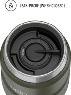 THERMOS Stainless King Vacuum-Insulated Travel Tumbler, 16 Ounce, Army Green - Image 3