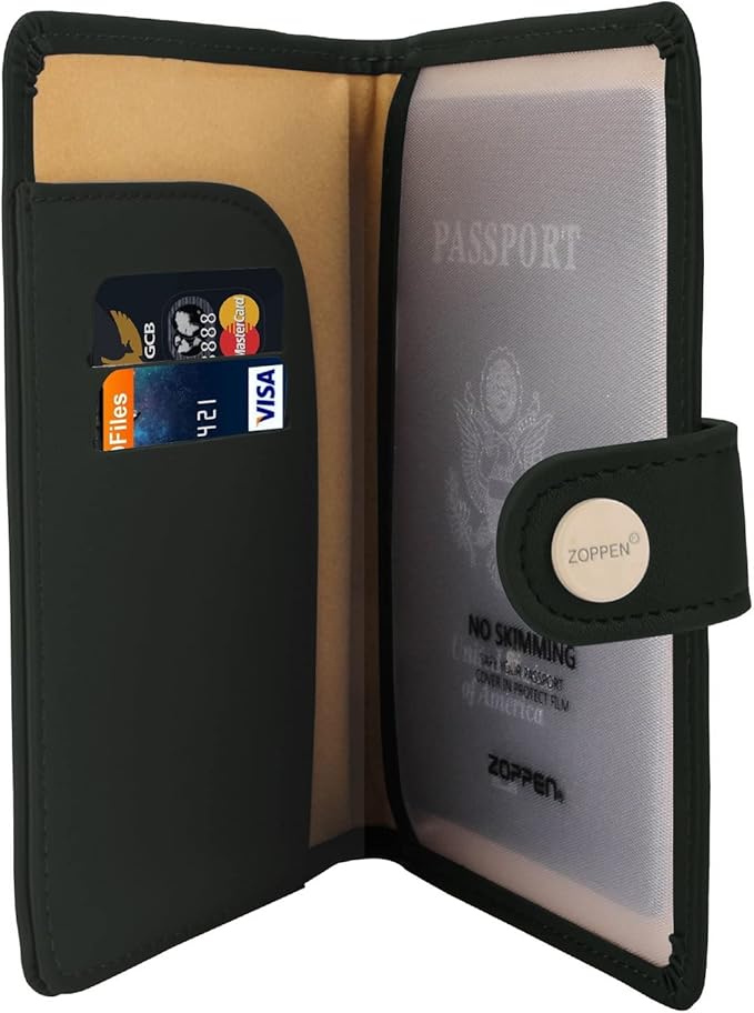 ZOPPEN Passport Holder Women, Passport Cover Travel Wallet Rfid Blocking - Image 4