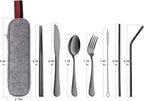 DEVICO Portable Utensils, Travel Camping Cutlery Set, 8-Piece including Knife - Image 2