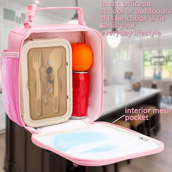 FlowFly Kids Lunch box Insulated Soft Bag Mini Cooler Back to School Thermal - Image 2