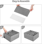 Jeans Drawer Organizers for Clothing, 5 Compartment Wardrobe Storage Box - Image 6