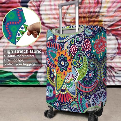 Travel Luggage Cover Suitcase Protector Fits 18 (Travel-11 / M(22-24in))