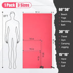 Quick Dry Travel Towel, 3 Sizes 1 Pack Camping Microfiber Towel, Lightweight - Image 2