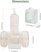 Narwey Small Striped Hanging Travel Toiletry Bag - Image 6