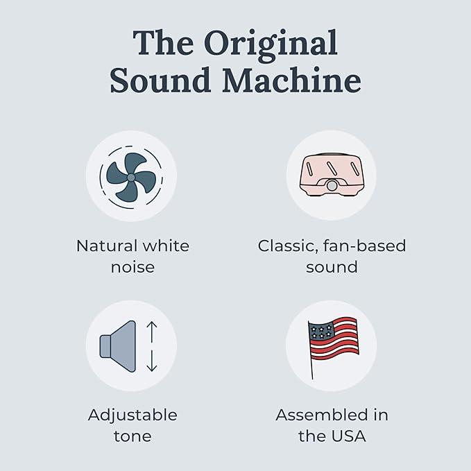 Yogasleep Dohm Uno White Noise Sound Machine, Natural Pink Noise from a Real Fan - Image 2
