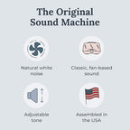 Yogasleep Dohm Uno White Noise Sound Machine, Natural Pink Noise from a Real Fan - Image 2