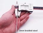 100CM/3.3ft 3mm Outdoor Travel Security Cable Lock, Braided Steel Coated Safety - Image 7