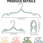 Foldable Travel Hangers, Closets | Lightweight Plastic Hanger Set - Image 4