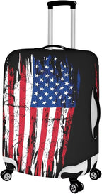 USA Flag Star Stripes Flag Luggage Covers Protector Elastic Spandex Baggage - Image 2
