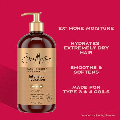 Manuka Honey & Mafura Oil Shampoo Intensive Hydration 24oz (Manuka Honey & Mafura / 24 Fl Oz (Pack of 1))