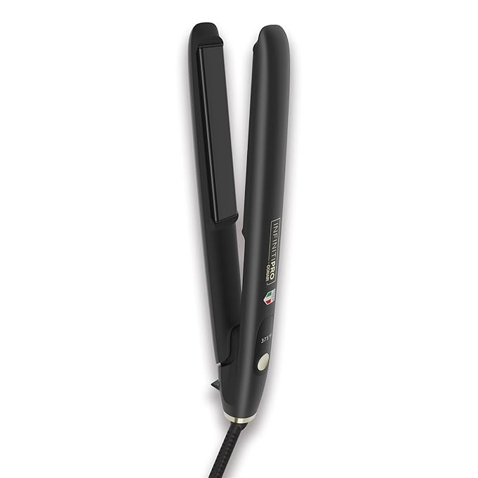 INFINITIPRO by CONAIR ArteBella 1-inch Flat Iron |Hair Straightener with Extra Long Plates | Italian Performance for Ultra-Fast, Flawless Styling